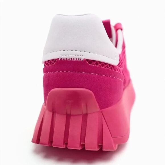 ZARA BARBIE PINK COMBO SNEAKERS BARBIE CORE BARBIECORE - Picture 5 of 5